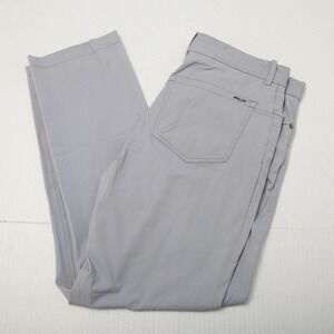 RLX Ralph Lauren Pants Mens 32x30 Gray Golf Performance Stretch Nylon Trousers
